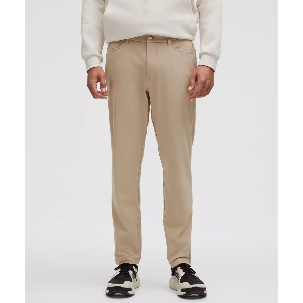 Lululemon ABC Classic Fit Pants 34 Wacky Khaki 5 Pocket Chino Golf Casual Men
